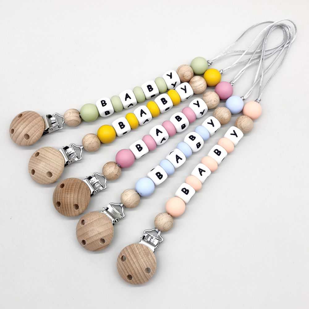 Baby Products To Gift - Clips de sucette avec nom personnalisé,