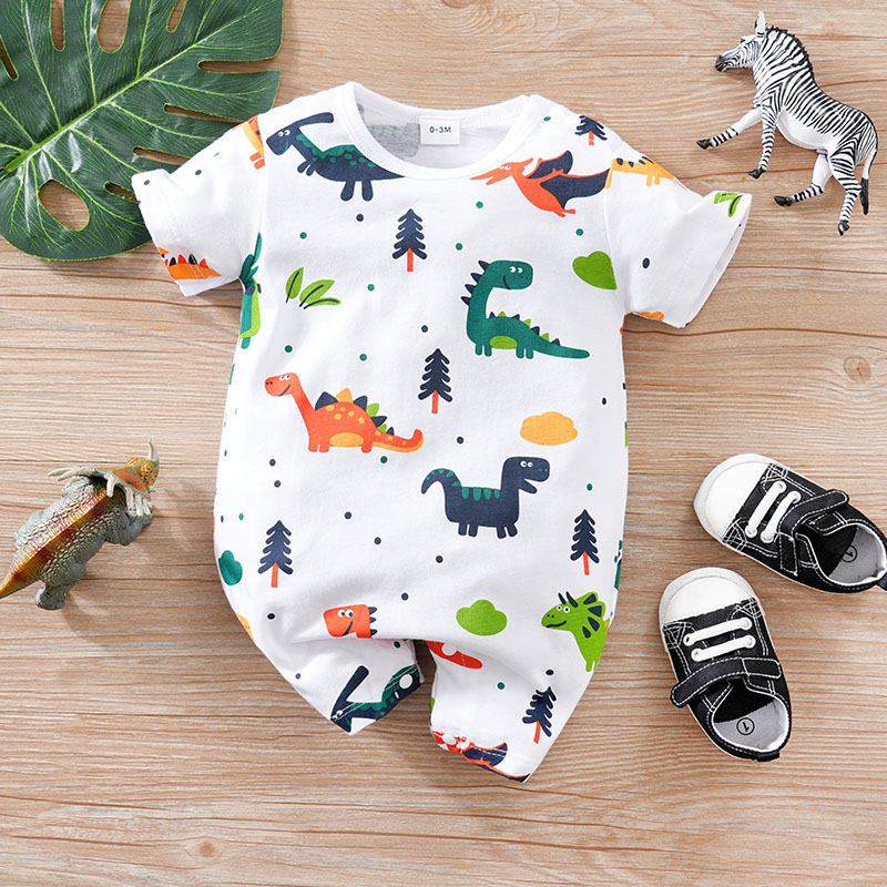 Baby Products On Sale - Nouveau-né Vêtements Mignon Dessin Animé Dinosaure