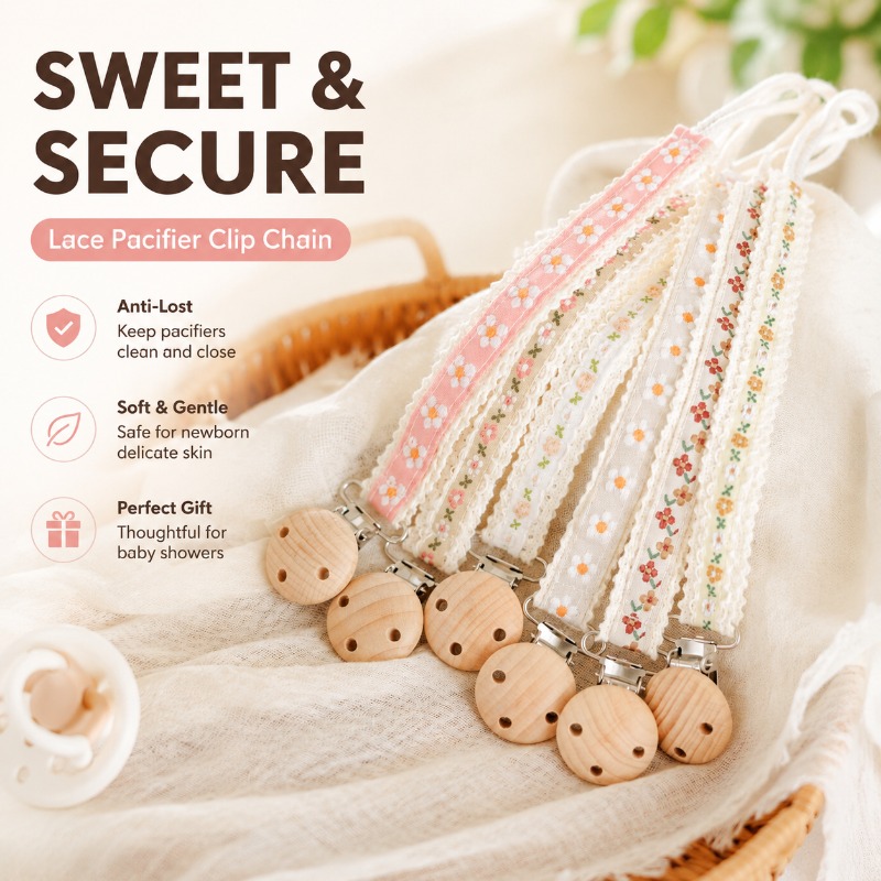 Chaîne de sucette en dentelle  - Baby Products To Gift avis et prix